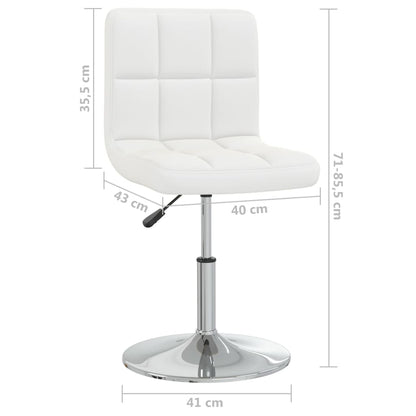 Barhocker Weiß Kunstleder