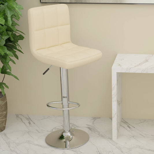 Barhocker Creme Kunstleder