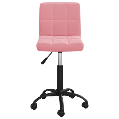 Bürostuhl Drehbar Rosa Samt