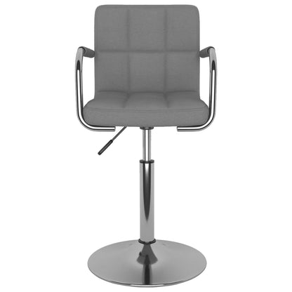 Barhocker Hellgrau Stoff