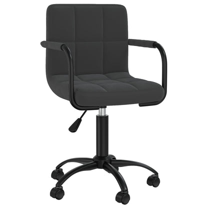 Bürostuhl Drehbar Schwarz Samt