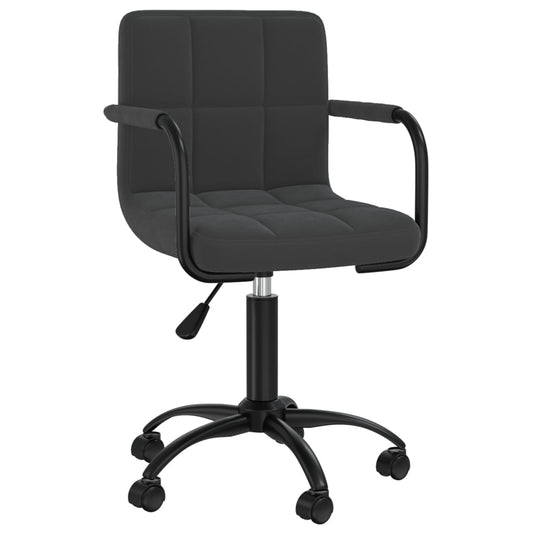 Bürostuhl Drehbar Schwarz Samt