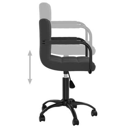Bürostuhl Drehbar Schwarz Samt
