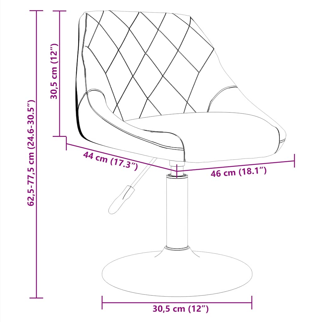 Barhocker Braun Samt