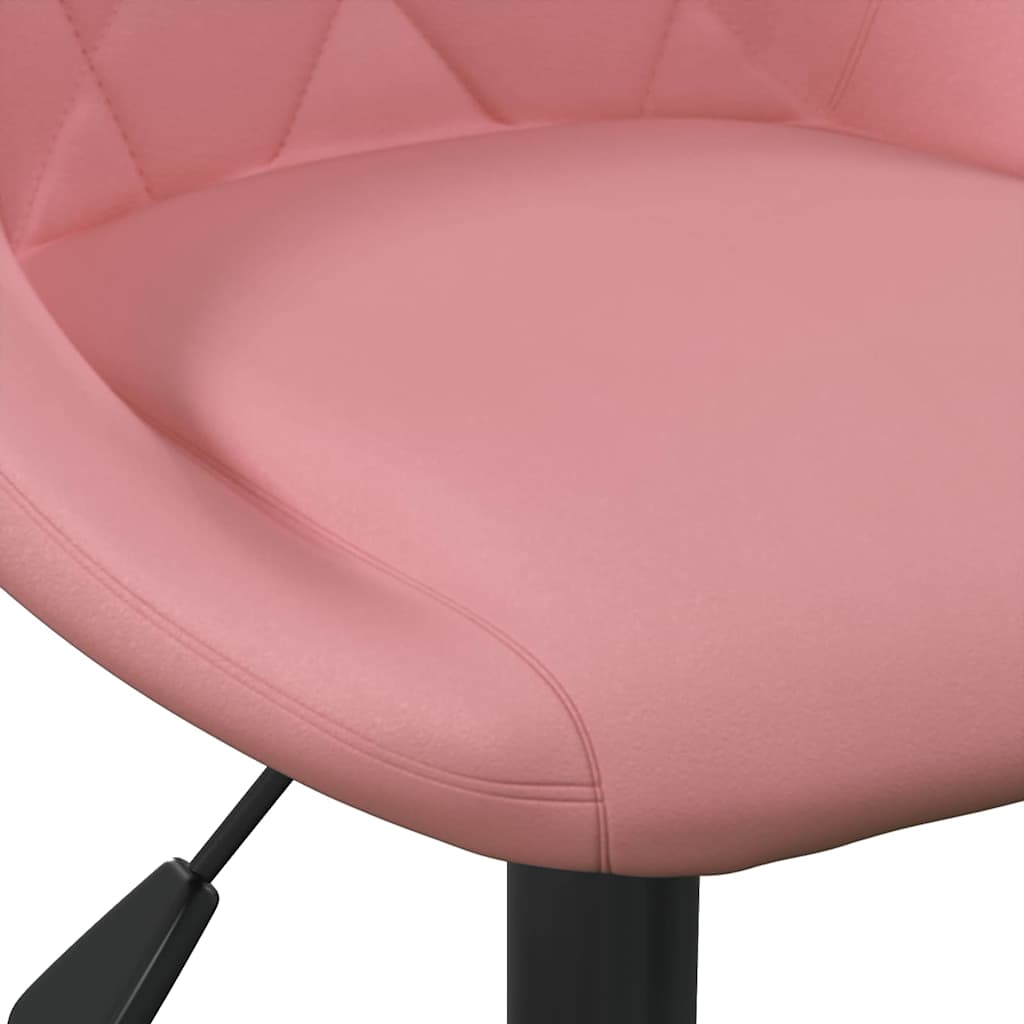 Barhocker Geometrisch Rosa 46 x 44 x (62.5-77.5) cm Kunstleder