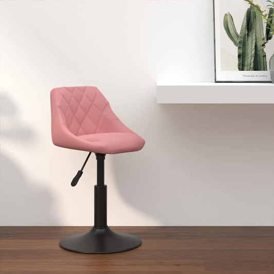 Barhocker Geometrisch Rosa 46 x 44 x (62.5-77.5) cm Kunstleder