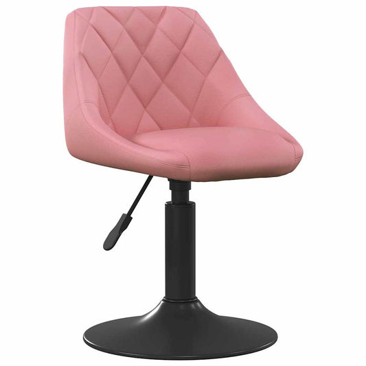 Barhocker Geometrisch Rosa 46 x 44 x (62.5-77.5) cm Kunstleder