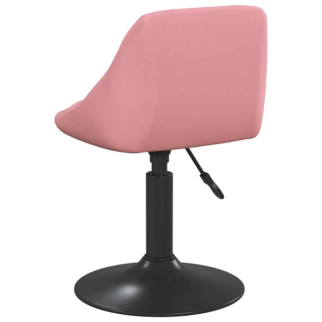 Barhocker Geometrisch Rosa 46 x 44 x (62.5-77.5) cm Kunstleder