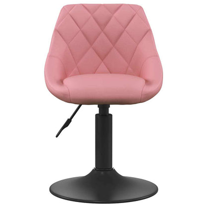 Barhocker Geometrisch Rosa 46 x 44 x (62.5-77.5) cm Kunstleder