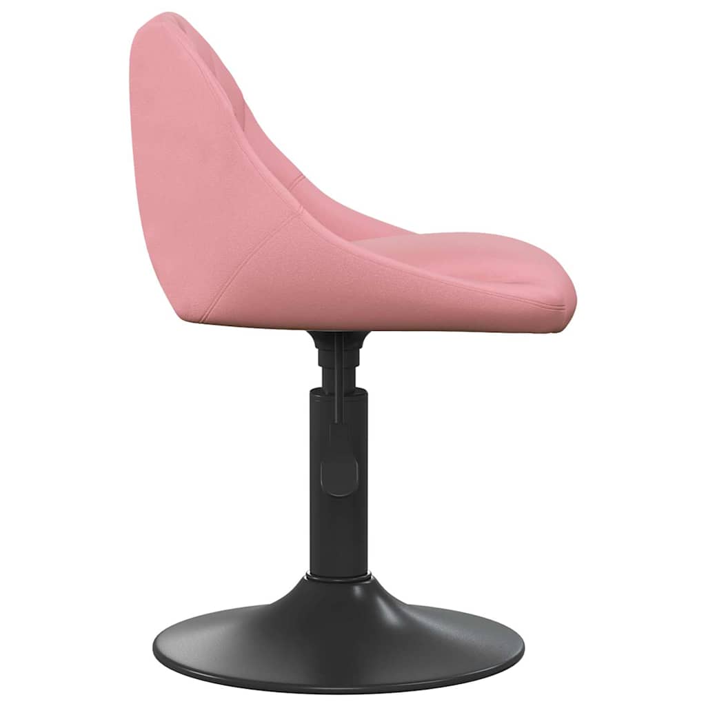 Barhocker Geometrisch Rosa 46 x 44 x (62.5-77.5) cm Kunstleder