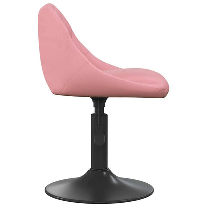 Barhocker Geometrisch Rosa 46 x 44 x (62.5-77.5) cm Kunstleder