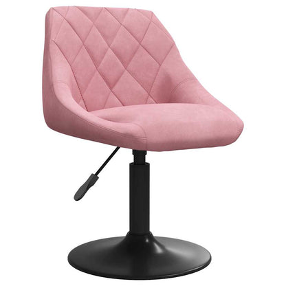 Esszimmerstühle 2 Stk. Drehbar Rosa Samt