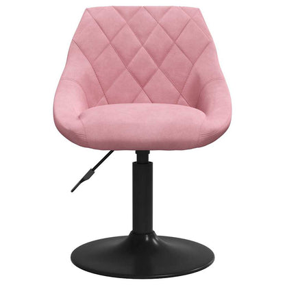 Esszimmerstühle 2 Stk. Drehbar Rosa Samt