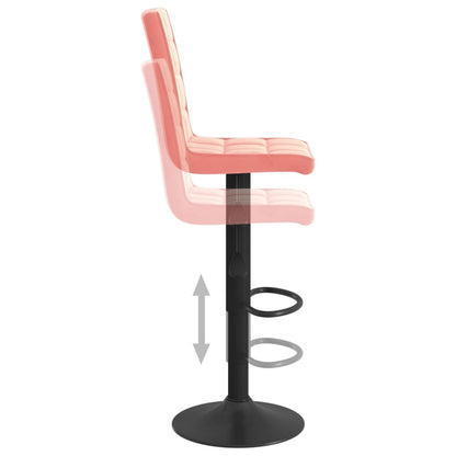 Barhocker Rosa Samt