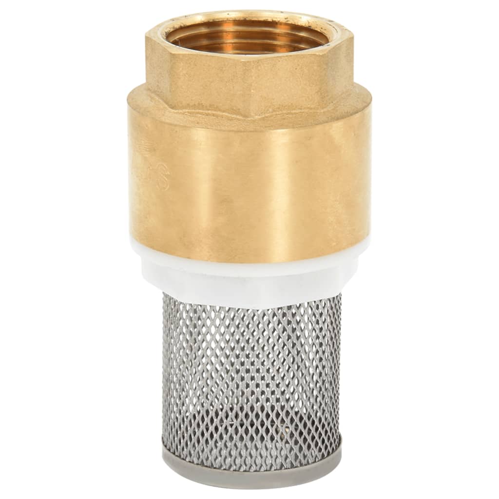 Sugeslange med messingtilslutninger Sort 1,1" 20 m PVC