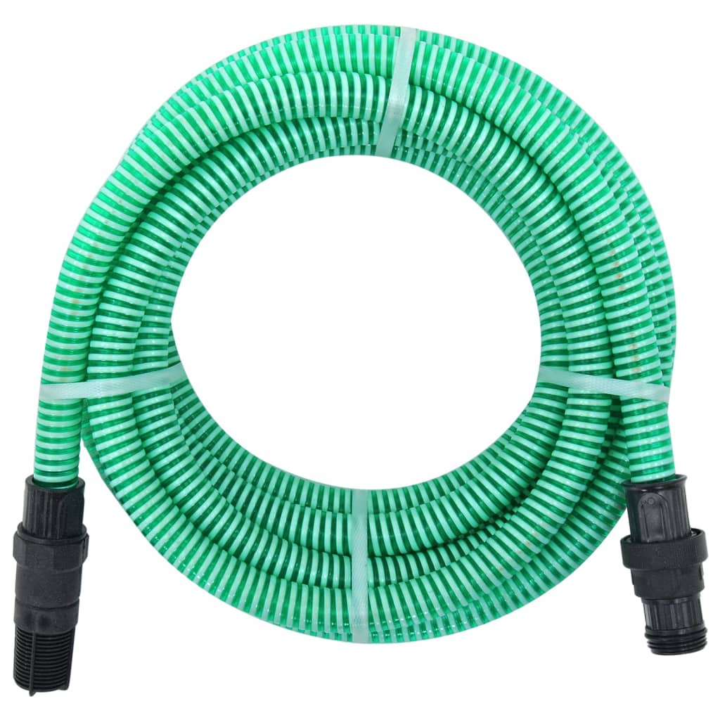 Sugeslange med PVC tilslutninger Grøn 1" 10 m PVC