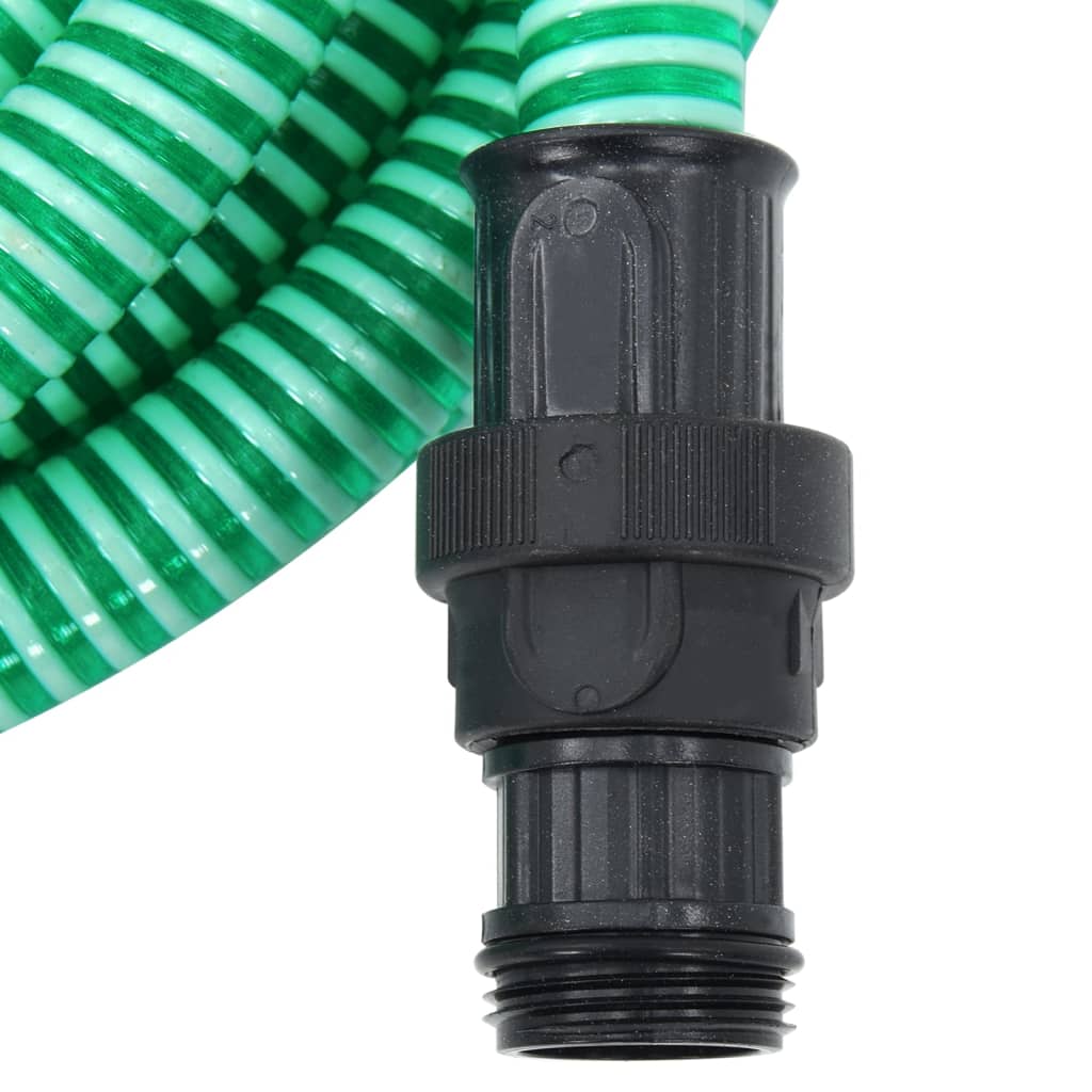 Sugeslange med PVC tilslutninger Grøn 1" 10 m PVC