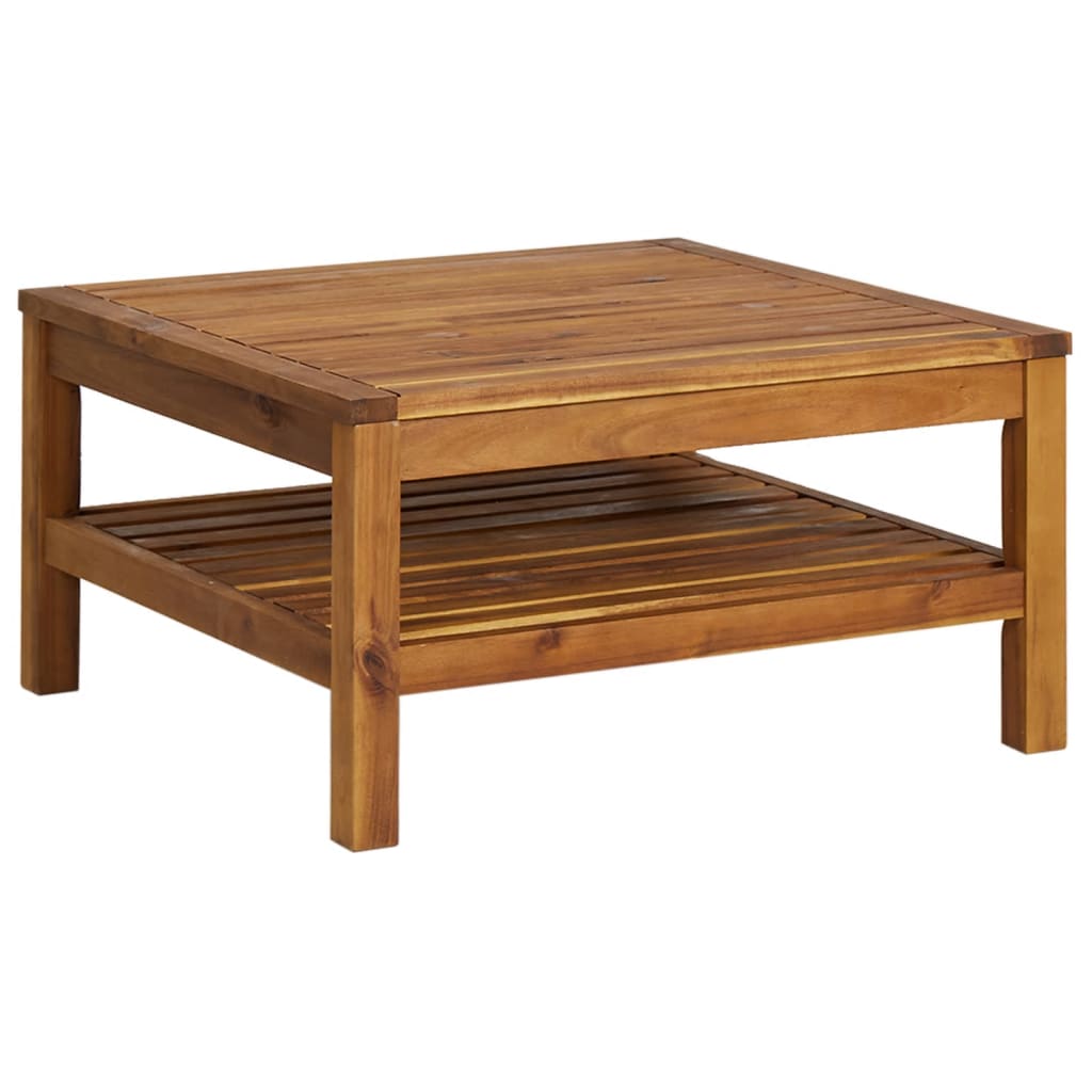 3-tlg. Garten-Lounge-Set mit Dunkelgrauen Kissen Akazienholz