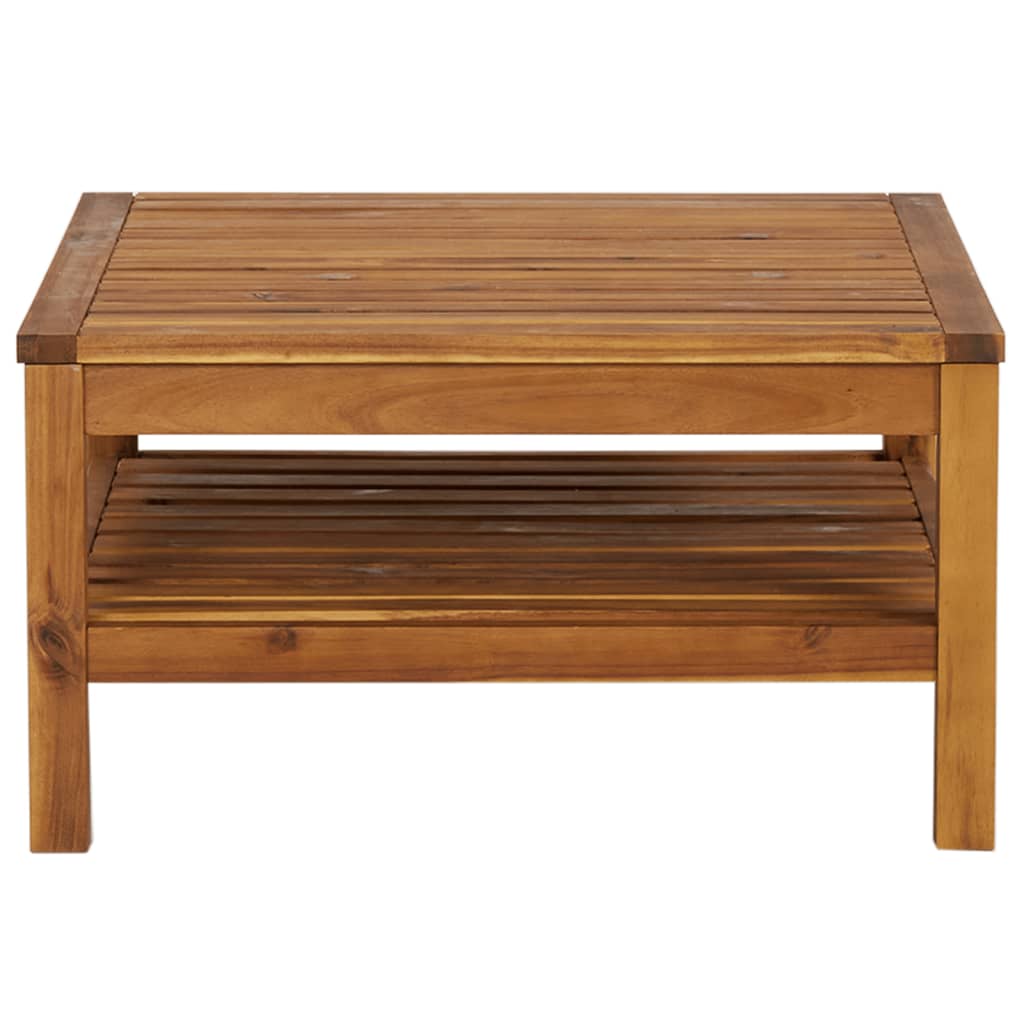 3-tlg. Garten-Lounge-Set mit Dunkelgrauen Kissen Akazienholz