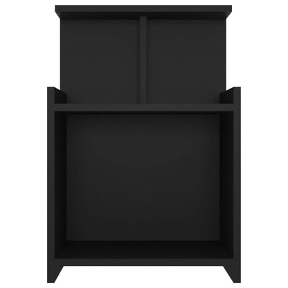 Nachttisch Schwarz 40x35x60 cm Holzwerkstoff