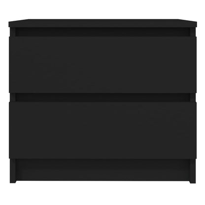 Nachttische 2 Stk. Schwarz 50x39x43,5 cm Holzwerkstoff