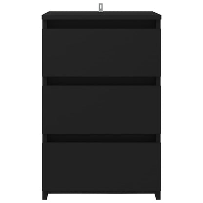 Nachttisch Schwarz 40x35x62,5 cm Holzwerkstoff
