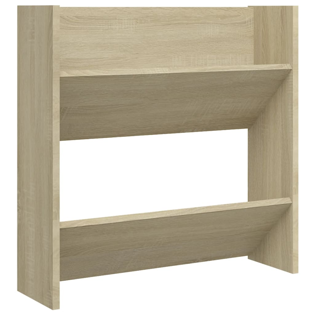 Wand-Schuhschränke 2 Stk. Sonoma-Eiche 60x18x60cm Holzwerkstoff