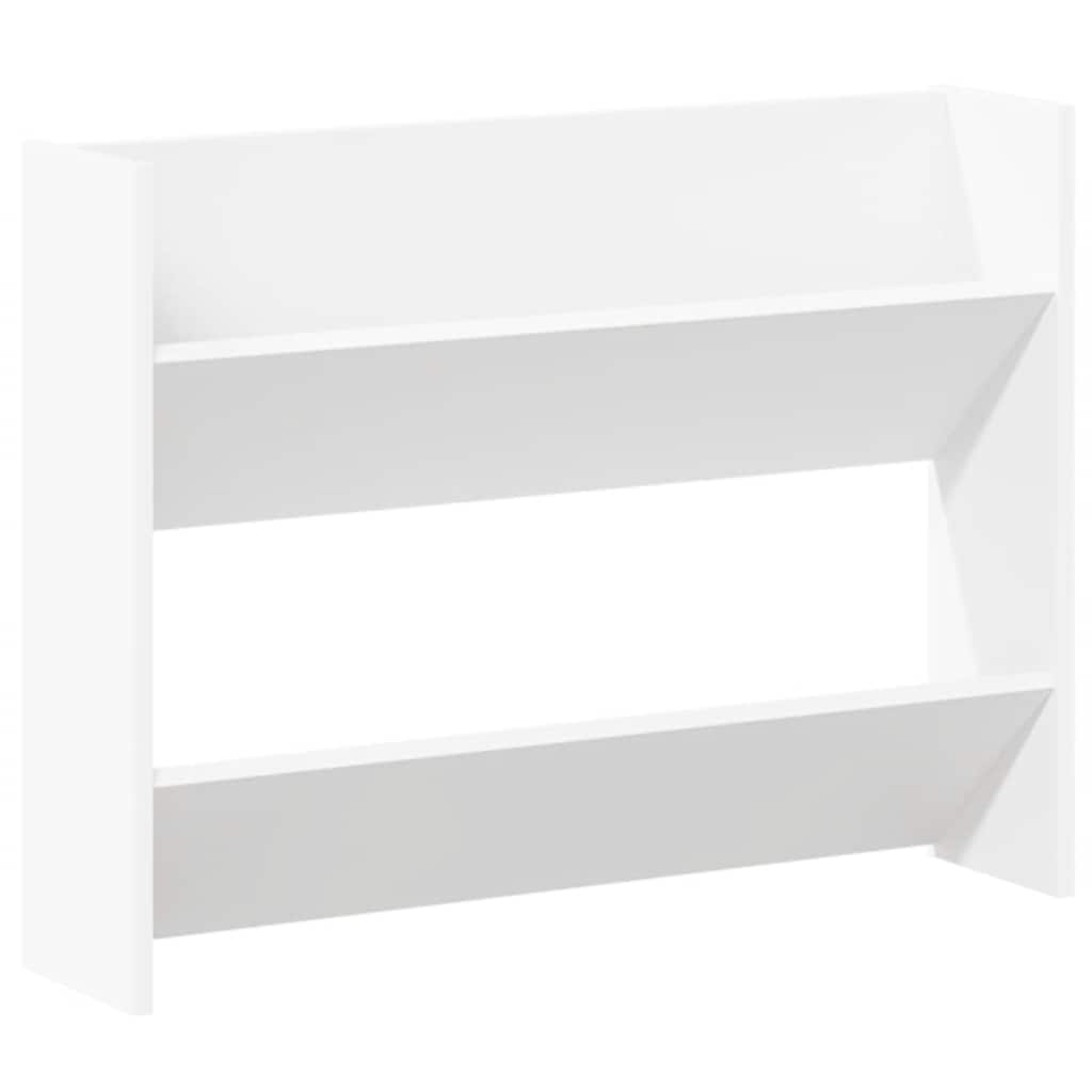 Wand-Schuhschrank Weiß 80x18x60 cm Holzwerkstoff