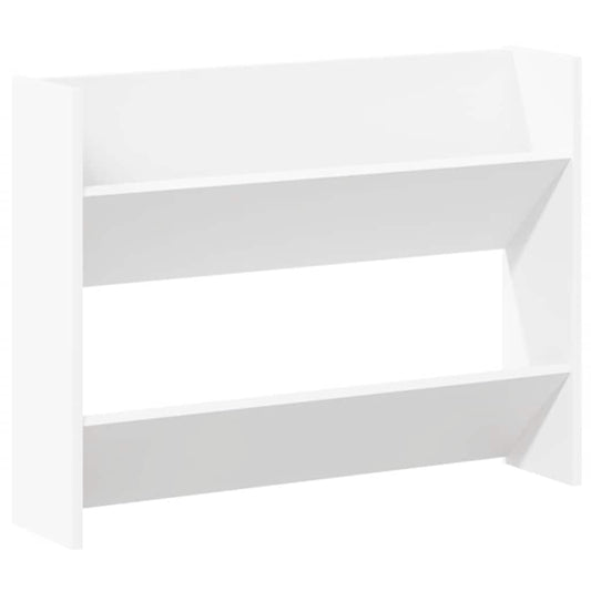Wand-Schuhschrank Weiß 80x18x60 cm Holzwerkstoff