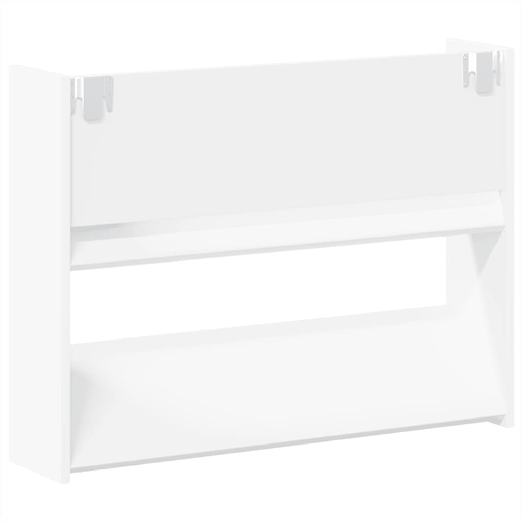 Wand-Schuhschrank Weiß 80x18x60 cm Holzwerkstoff