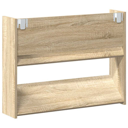 Wand-Schuhschränke 2 Stk. Sonoma-Eiche 80x18x60cm Holzwerkstoff