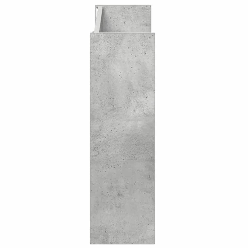 Wand-Schuhschränke 2 Stk. Betongrau 80x18x60 cm Holzwerkstoff