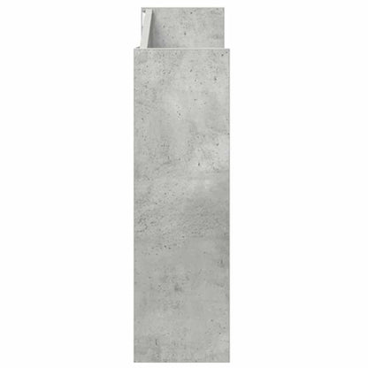 Wand-Schuhschränke 2 Stk. Betongrau 80x18x60 cm Holzwerkstoff