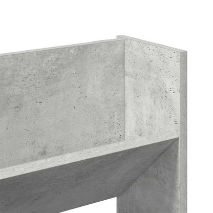 Wand-Schuhschränke 2 Stk. Betongrau 80x18x60 cm Holzwerkstoff