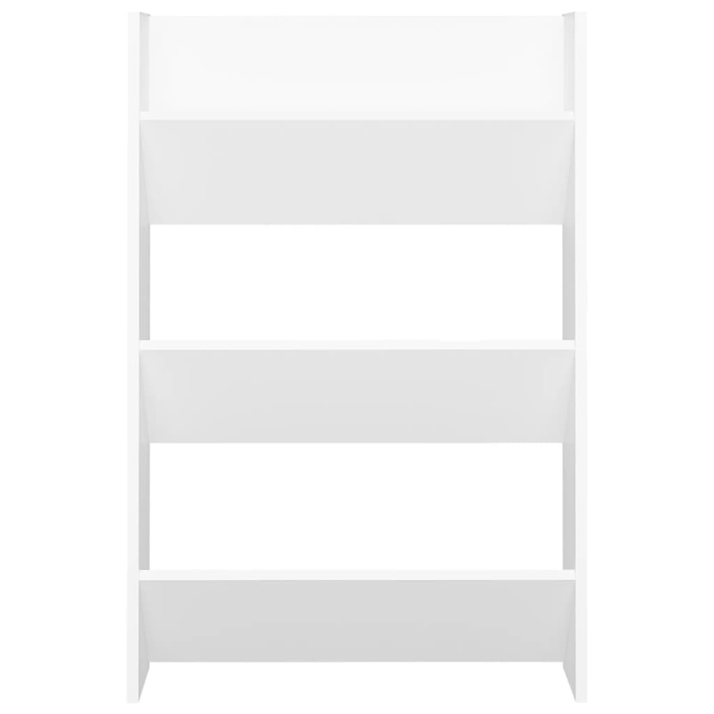 Wand-Schuhschrank Weiß 60x18x90 cm Holzwerkstoff
