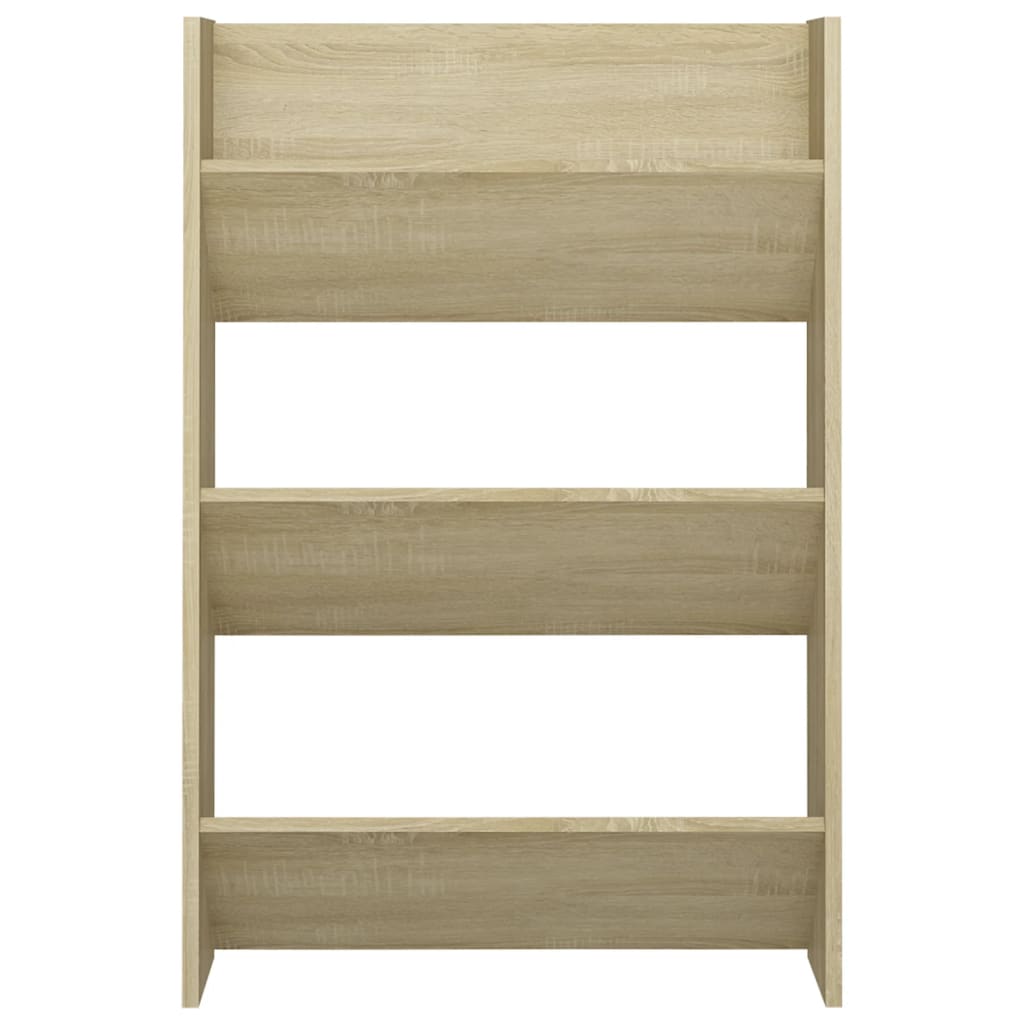Wand-Schuhschränke 2 Stk. Sonoma-Eiche 60x18x90cm Holzwerkstoff