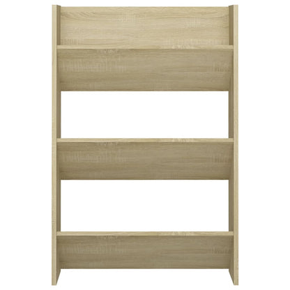 Wand-Schuhschränke 2 Stk. Sonoma-Eiche 60x18x90cm Holzwerkstoff