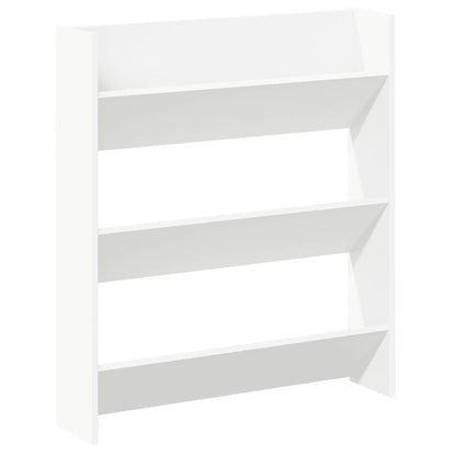 Wand-Schuhschrank Weiß 80x18x90 cm Holzwerkstoff