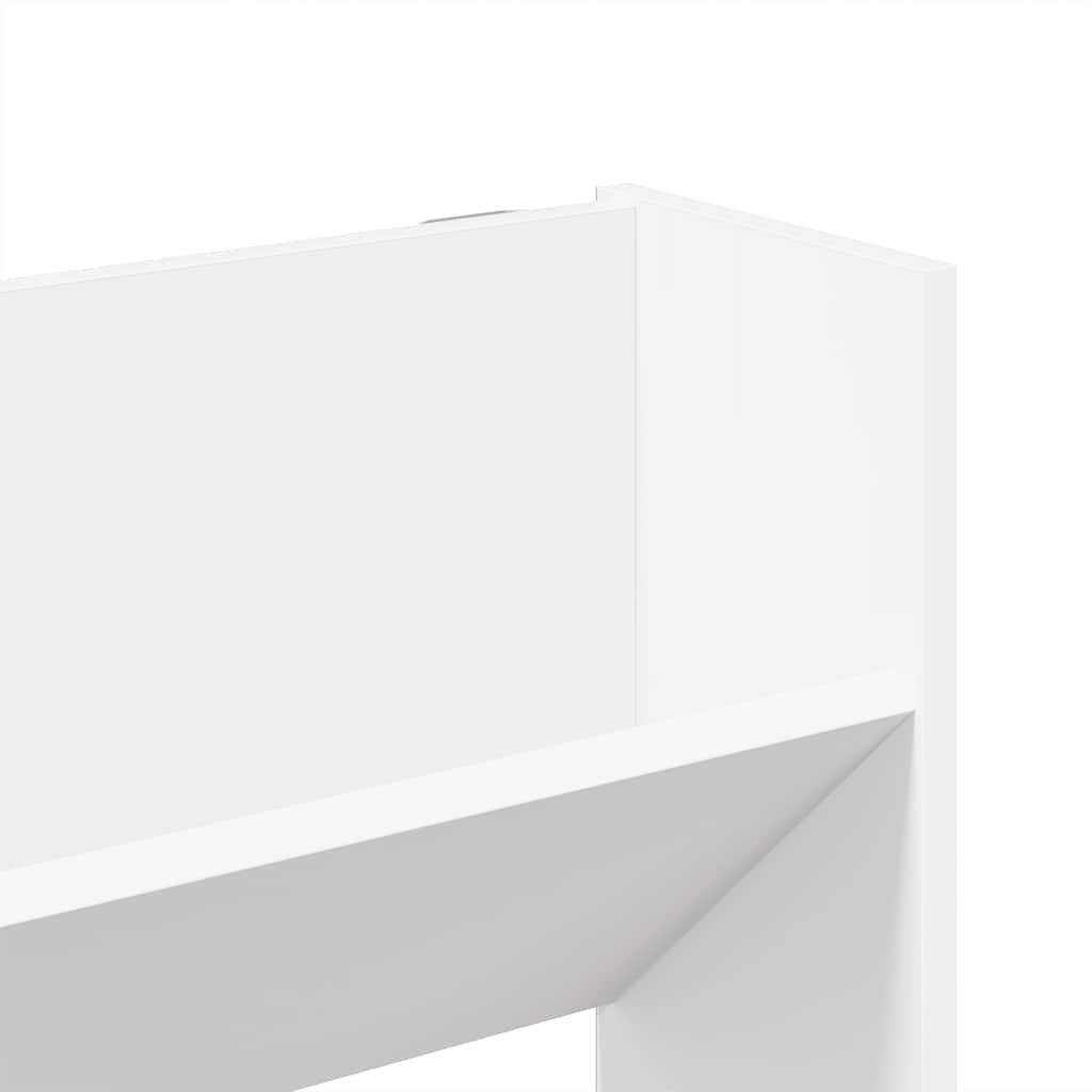Wand-Schuhschrank Weiß 80x18x90 cm Holzwerkstoff