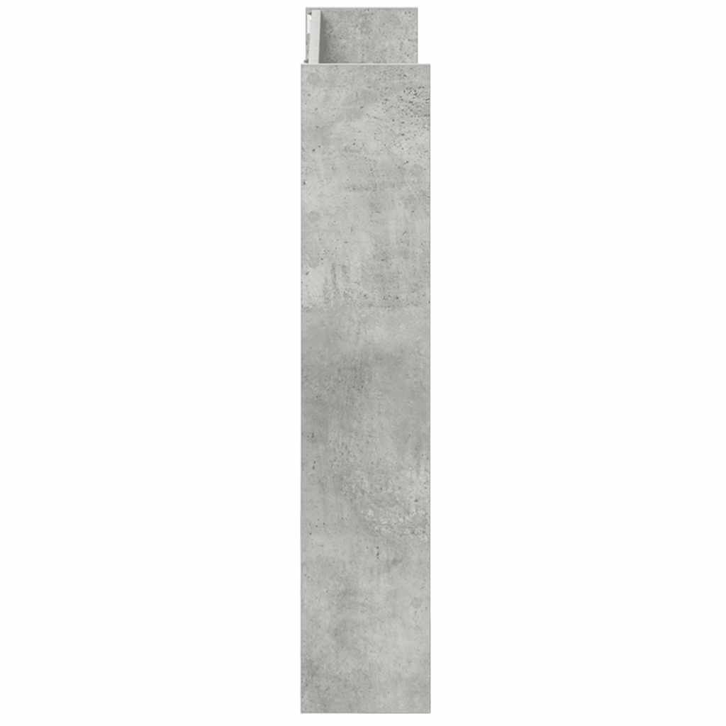 Wand-Schuhschrank Betongrau 80x18x90 cm Holzwerkstoff