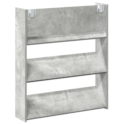 Wand-Schuhschrank Betongrau 80x18x90 cm Holzwerkstoff
