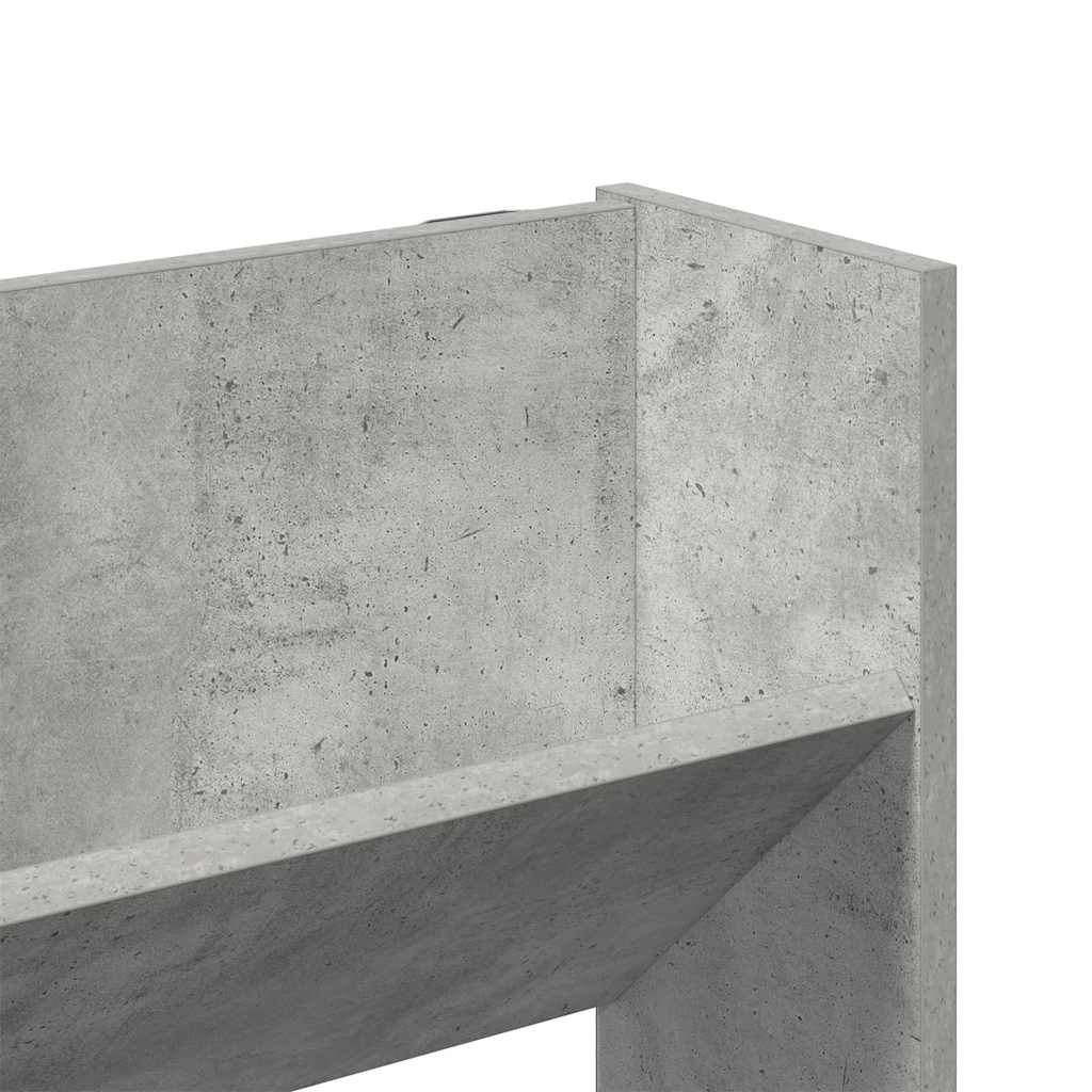 Wand-Schuhschrank Betongrau 80x18x90 cm Holzwerkstoff