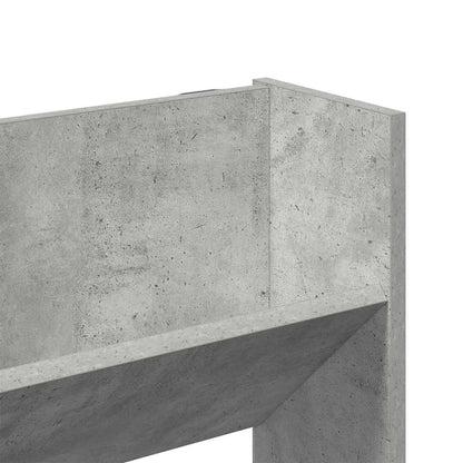 Wand-Schuhschrank Betongrau 80x18x90 cm Holzwerkstoff