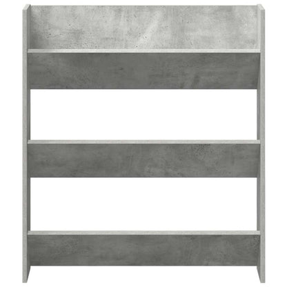 Wand-Schuhschränke 2 Stk. Betongrau 80x18x90 cm Holzwerkstoff