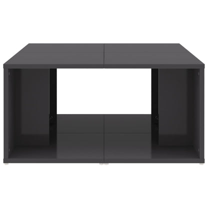 Couchtische 4 Stk. Hochglanz-Grau 33x33x33 cm Holzwerkstoff