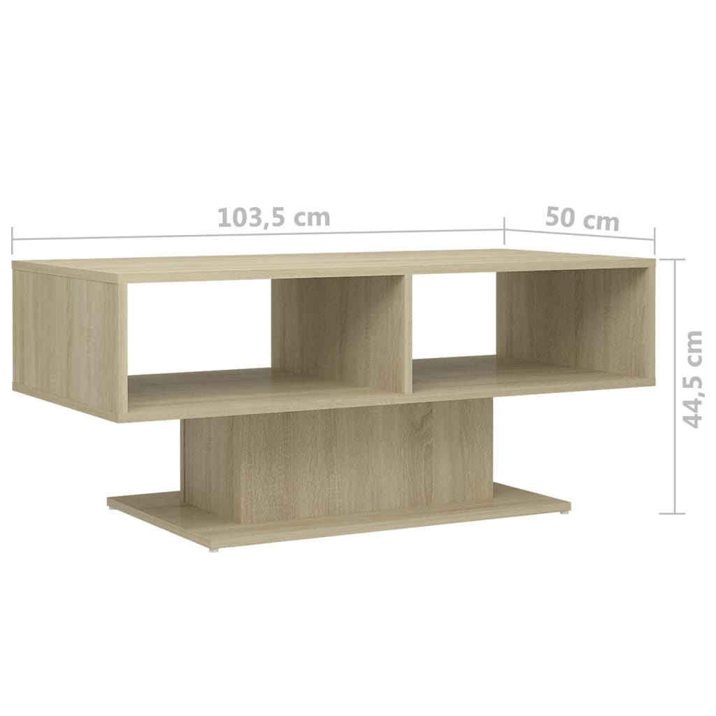 Sofabord Sonoma eg 103,5x50x44,5 cm træmateriale