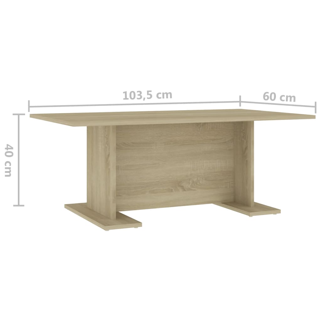 Couchtisch Sonoma-Eiche 103,5x60x40 cm Holzwerkstoff