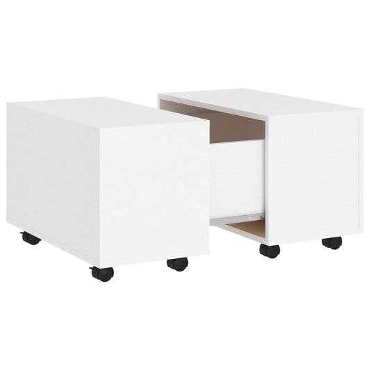 Sofabord Hvid 60x60x38 cm Træmateriale