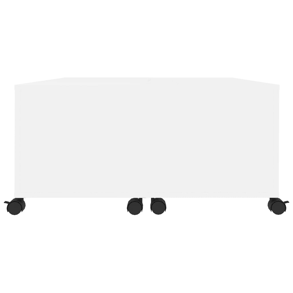 Couchtisch Weiß 75x75x38 cm Holzwerkstoff