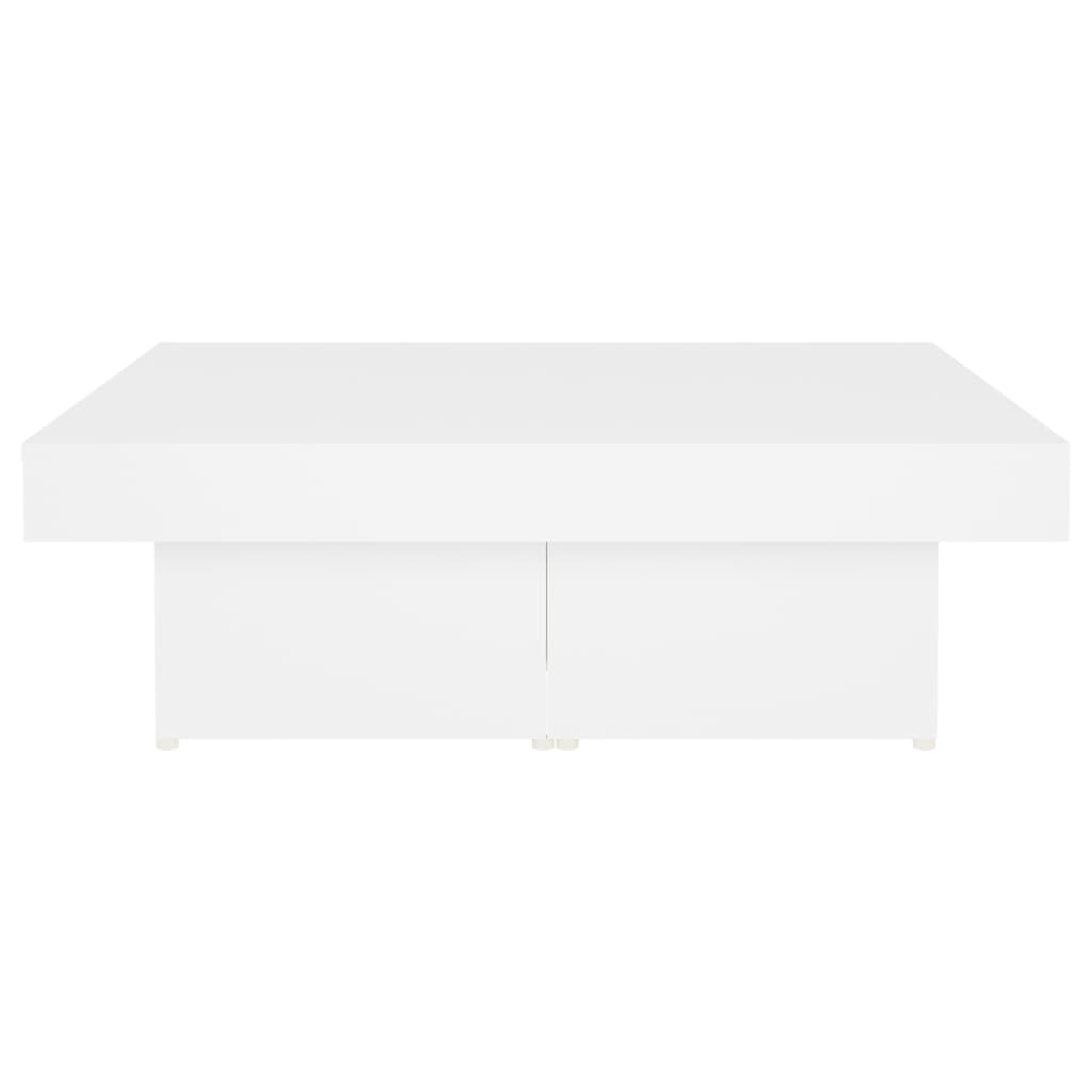 Couchtisch Weiß 90x90x28 cm Holzwerkstoff